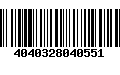 Código de Barras 4040328040551