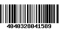 Código de Barras 4040328041589