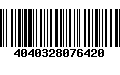 Código de Barras 4040328076420