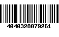 Código de Barras 4040328079261