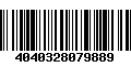 Código de Barras 4040328079889