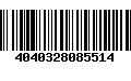 Código de Barras 4040328085514