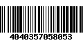 Código de Barras 4040357058053