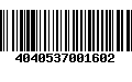 Código de Barras 4040537001602