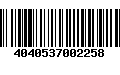 Código de Barras 4040537002258