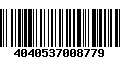 Código de Barras 4040537008779