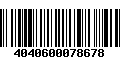 Código de Barras 4040600078678