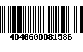 Código de Barras 4040600081586