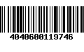 Código de Barras 4040600119746