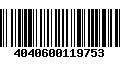 Código de Barras 4040600119753