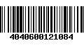 Código de Barras 4040600121084