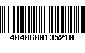 Código de Barras 4040600135210