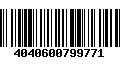 Código de Barras 4040600799771