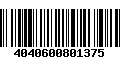 Código de Barras 4040600801375