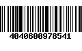 Código de Barras 4040600978541