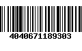 Código de Barras 4040671189303