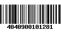 Código de Barras 4040900101281