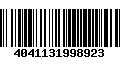 Código de Barras 4041131998923