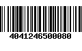 Código de Barras 4041246500080