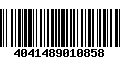 Código de Barras 4041489010858