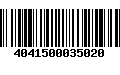 Código de Barras 4041500035020