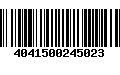 Código de Barras 4041500245023