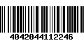 Código de Barras 4042044112246