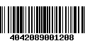 Código de Barras 4042089001208