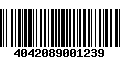 Código de Barras 4042089001239