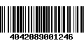 Código de Barras 4042089001246