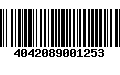 Código de Barras 4042089001253