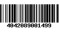 Código de Barras 4042089001499