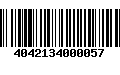 Código de Barras 4042134000057