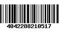 Código de Barras 4042288210517