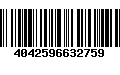 Código de Barras 4042596632759