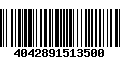 Código de Barras 4042891513500