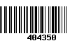 Código de Barras 404350