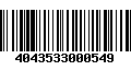 Código de Barras 4043533000549