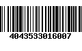 Código de Barras 4043533016007