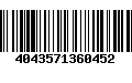 Código de Barras 4043571360452