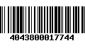 Código de Barras 4043800017744