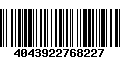 Código de Barras 4043922768227