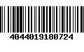 Código de Barras 4044019180724