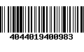 Código de Barras 4044019400983