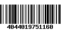 Código de Barras 4044019751160