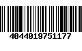 Código de Barras 4044019751177