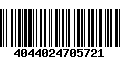 Código de Barras 4044024705721