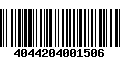 Código de Barras 4044204001506