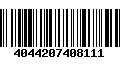 Código de Barras 4044207408111