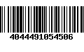 Código de Barras 4044491054506